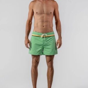 Men’s Woodpecker SWAM swim trunks in green Size Medium NWT